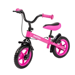 Babytrold løbecykel - Sort/pink